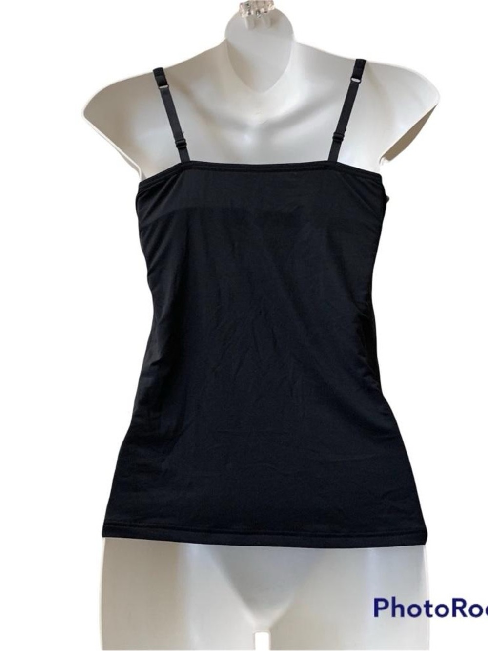 Black Stretch Camisole Tank Top - Women
